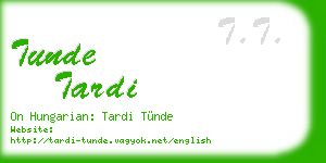 tunde tardi business card